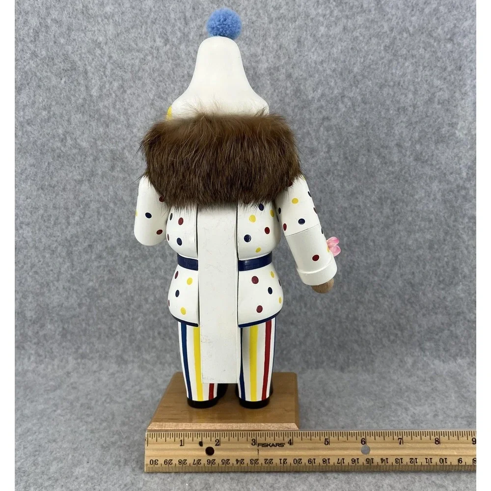KWO Clown Nutcracker Balloons Germany Signed‎ Em Merck Wood Old World Christmas